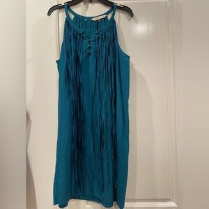 Rebecca Taylor Teal Sleeveless Dress